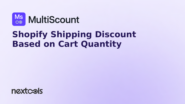 Shopify Shipping Discount Based on Cart Quantity