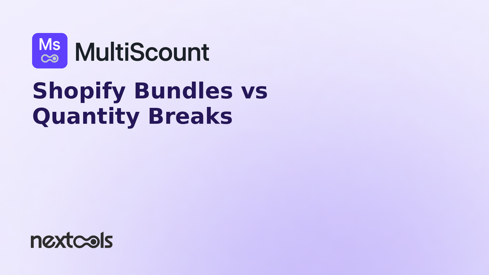 Shopify Bundles vs Quantity Breaks: Which Discount Strategy Should You Use?