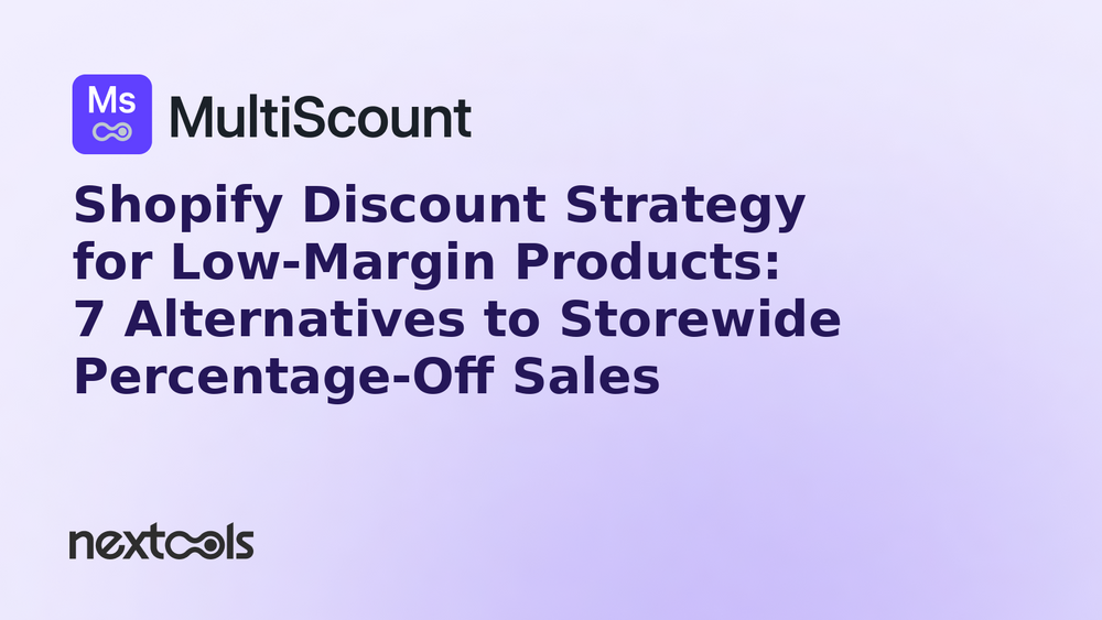 Shopify Discount Strategy for Low-Margin Products: 7 Alternatives to Storewide Percentage-Off Sales